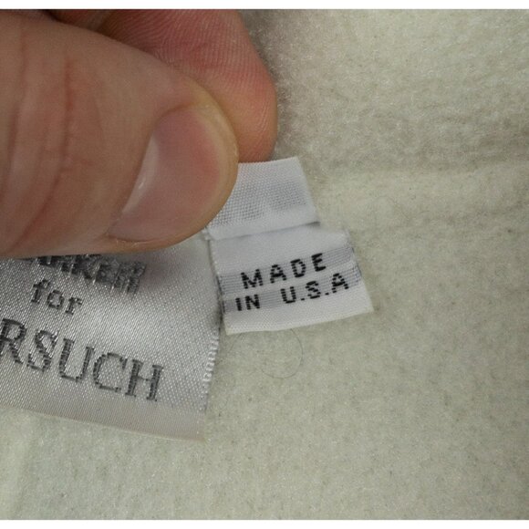 Marker for Gorsuch Polartec Fleece Jacket Women's Medium White Full Zip Ski USA - Picture 7 of 16